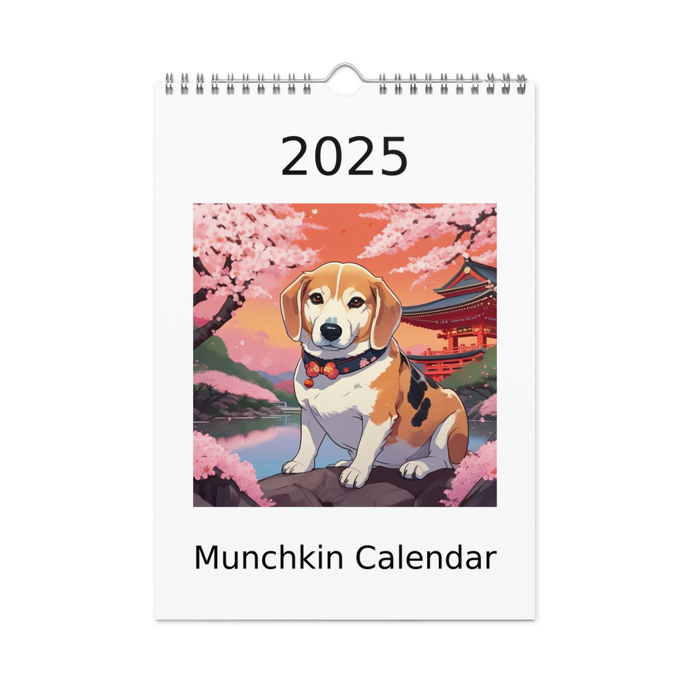 PugMug Custom Munchkin Wall Calendar (2026)