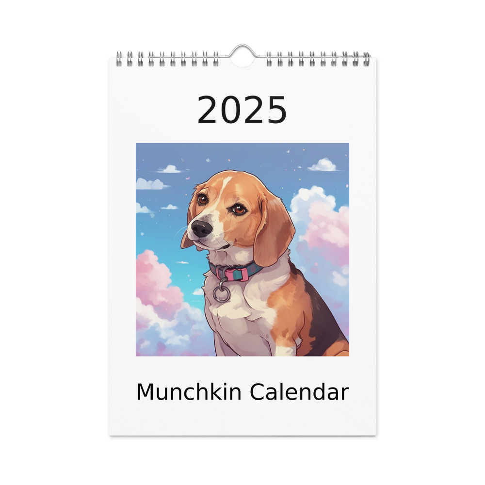 PugMug Custom Munchkin Wall Calendar (2026)