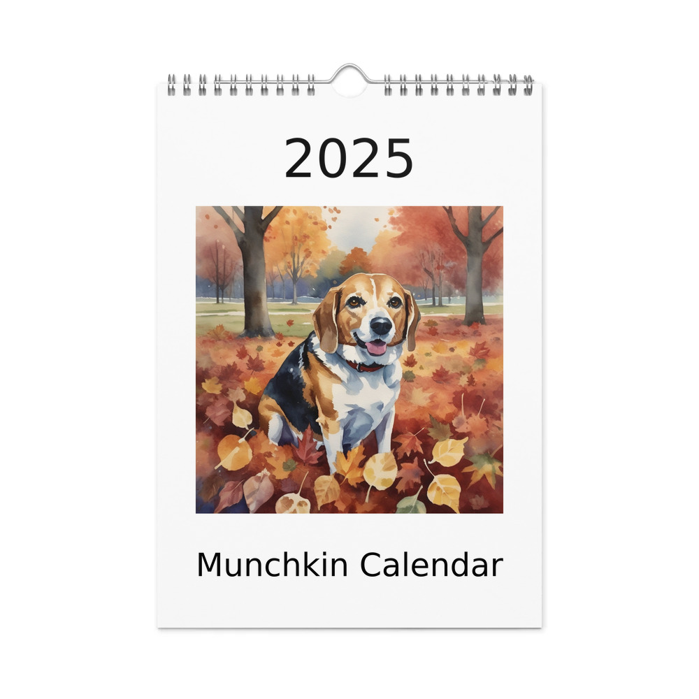 PugMug Custom Munchkin Wall Calendar (2026)
