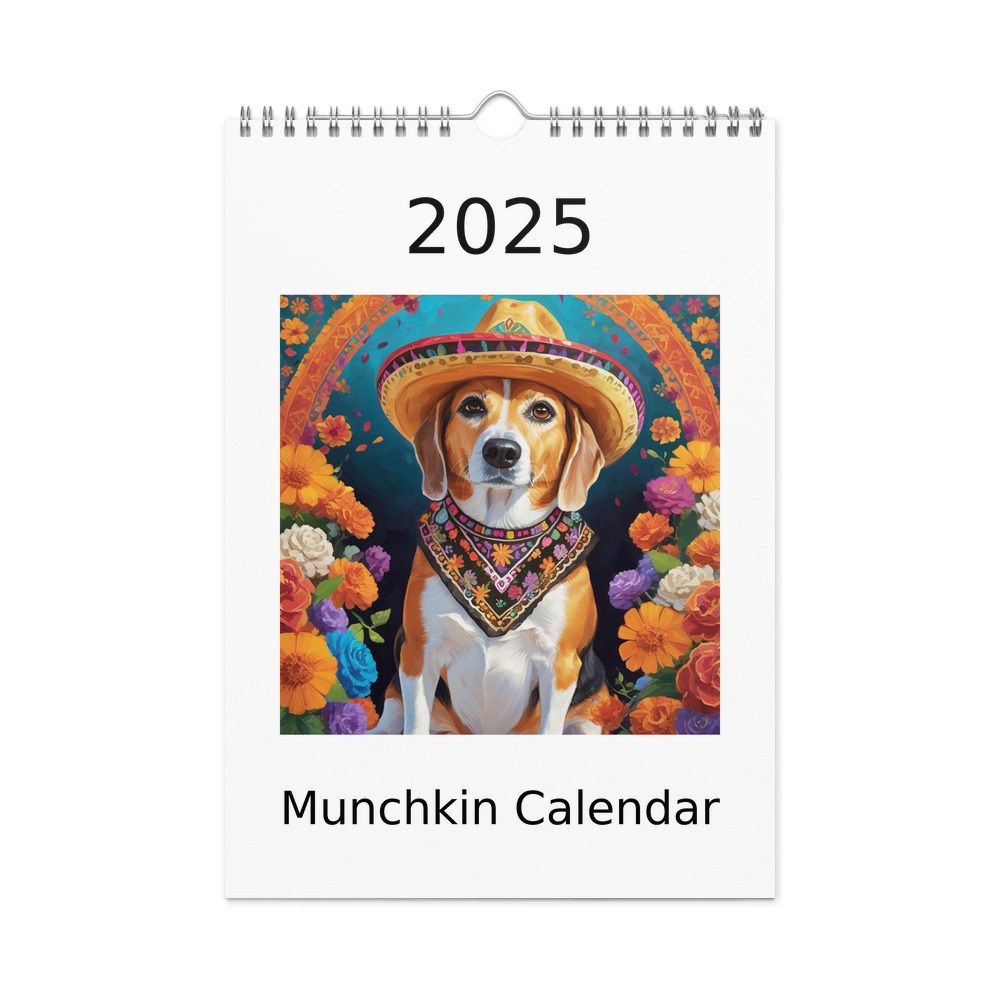 PugMug Custom Munchkin Wall Calendar (2026)