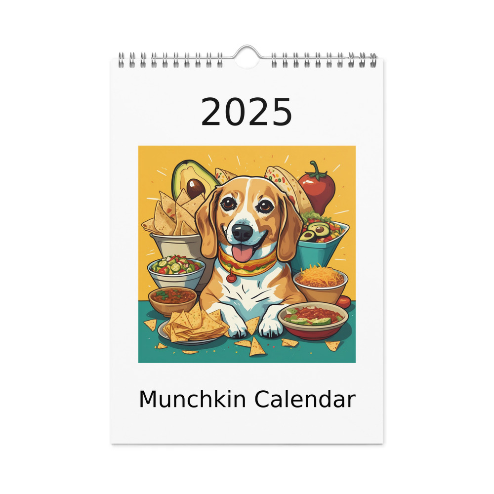 PugMug Custom Munchkin Wall Calendar (2026)