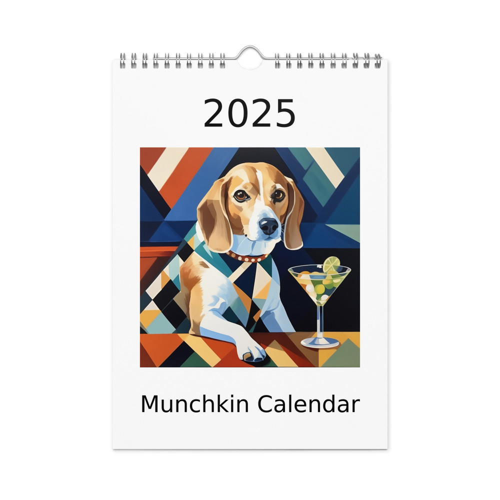 PugMug Custom Munchkin Wall Calendar (2026)