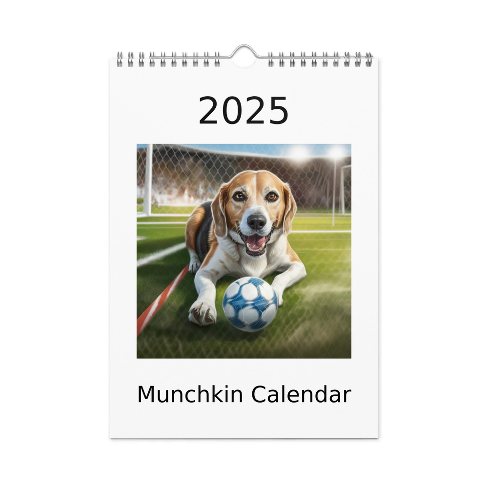PugMug Custom Munchkin Wall Calendar (2026)