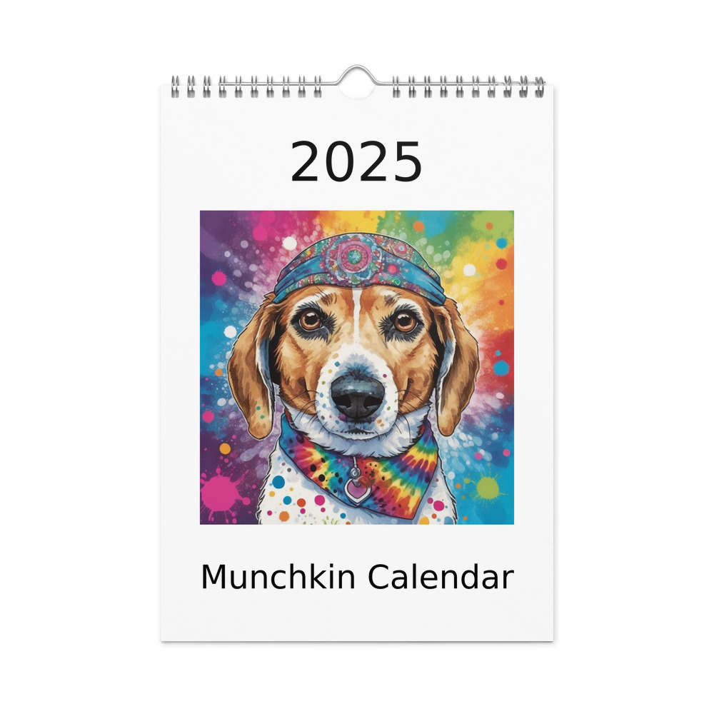 PugMug Custom Munchkin Wall Calendar (2026)