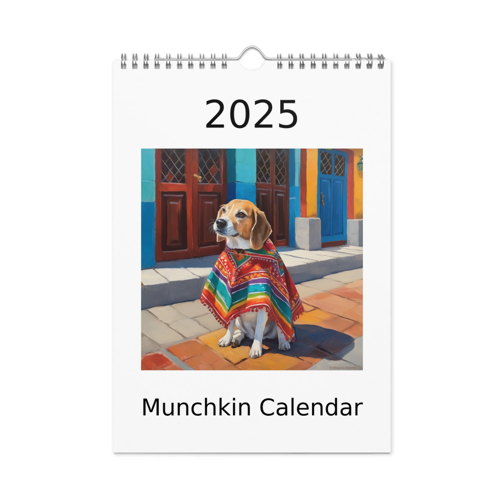 PugMug Custom Munchkin Wall Calendar (2026)