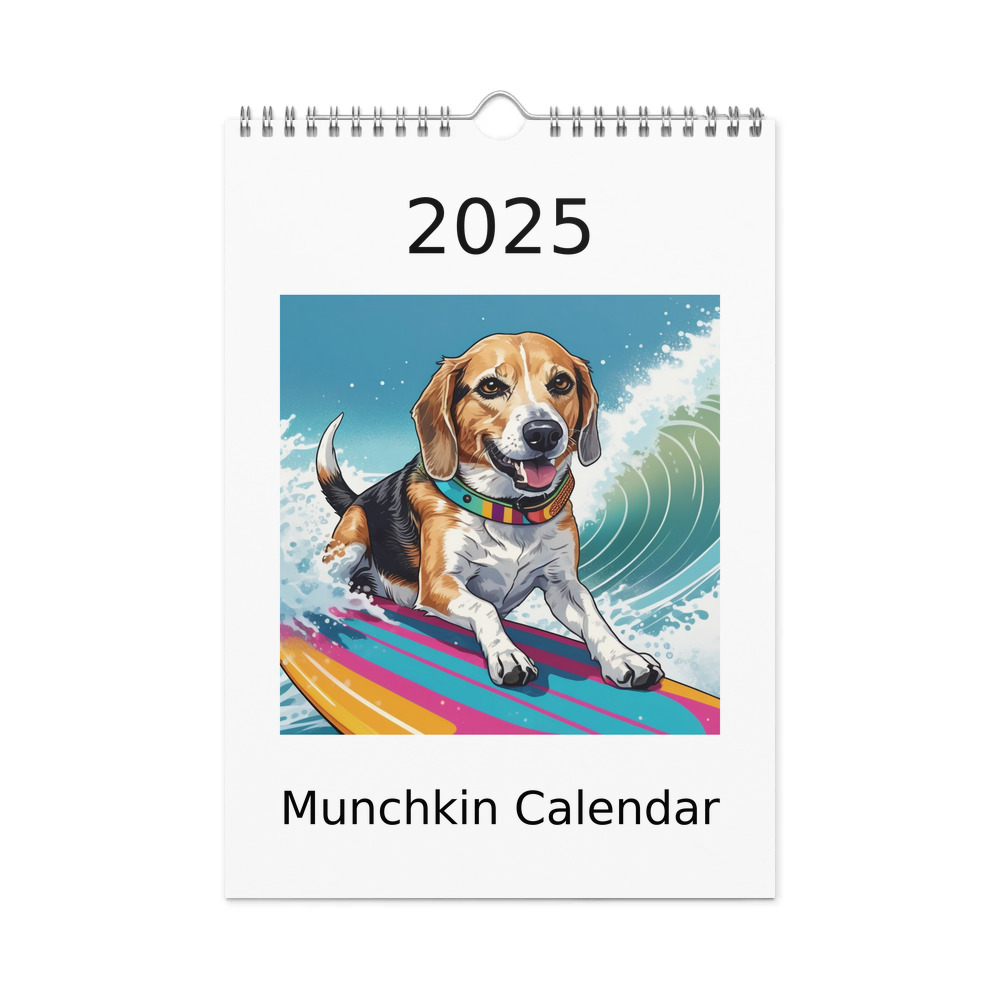 PugMug Custom Munchkin Wall Calendar (2026)