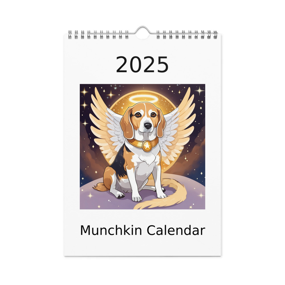 PugMug Custom Munchkin Wall Calendar (2026)