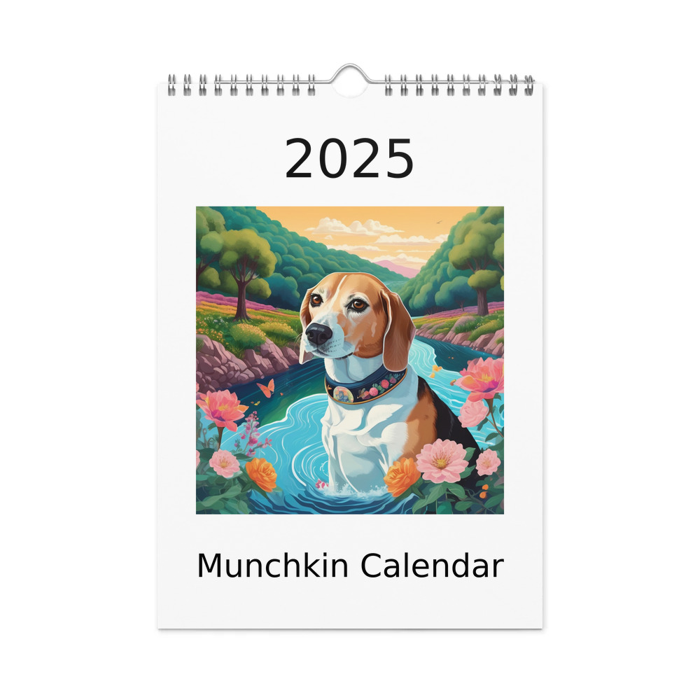 PugMug Custom Munchkin Wall Calendar (2026)
