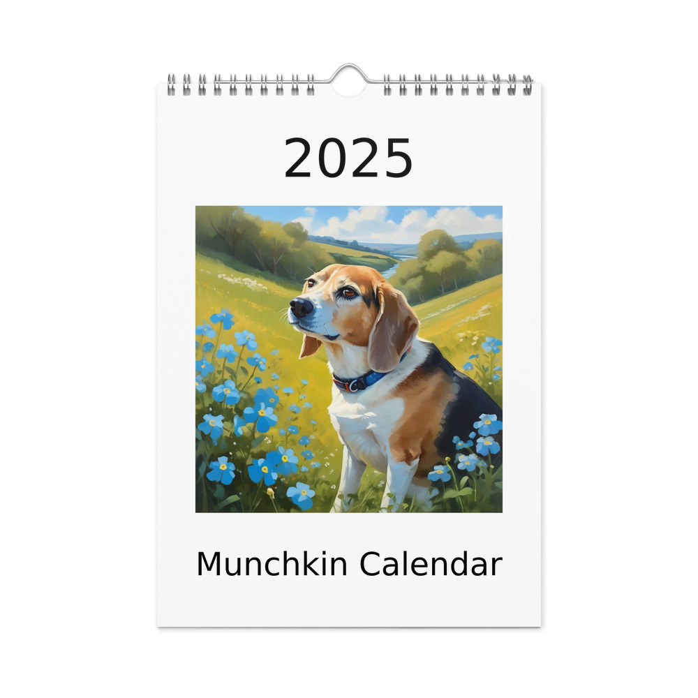 PugMug Custom Munchkin Wall Calendar (2026)