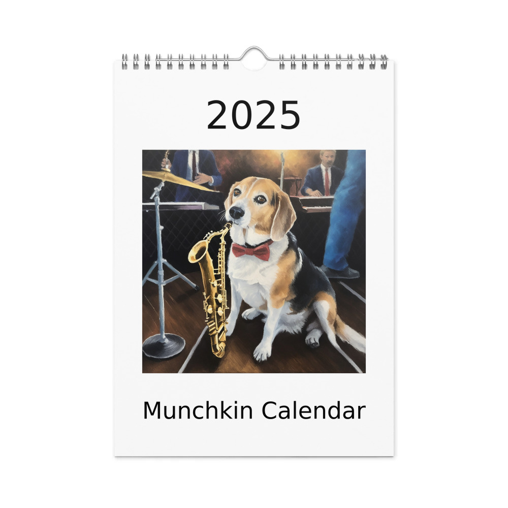 PugMug Custom Munchkin Wall Calendar (2026)