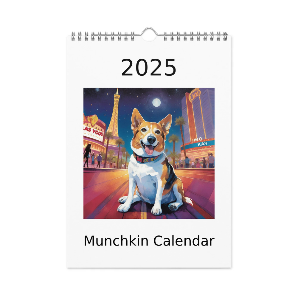 PugMug Custom Munchkin Wall Calendar (2026)