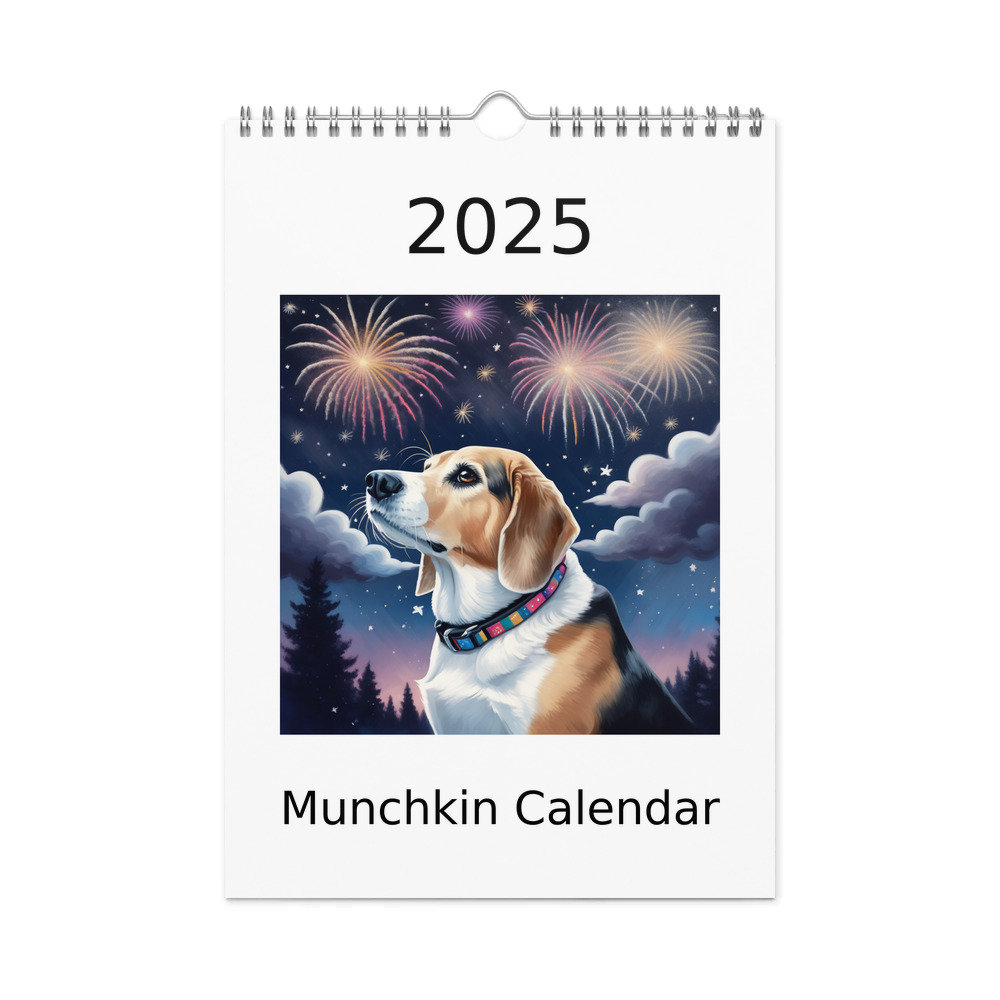 PugMug Custom Munchkin Wall Calendar (2026)