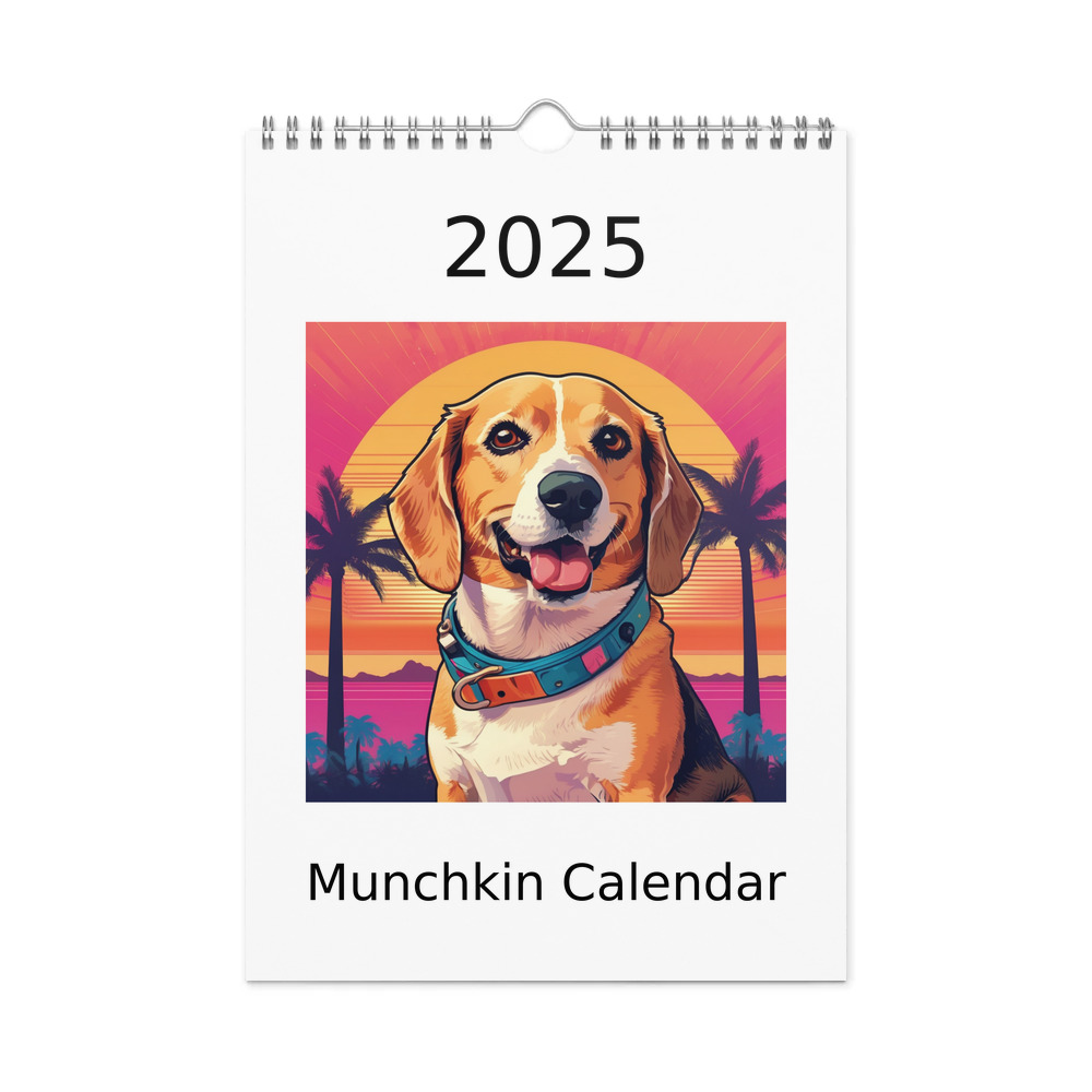 PugMug Custom Munchkin Wall Calendar (2026)