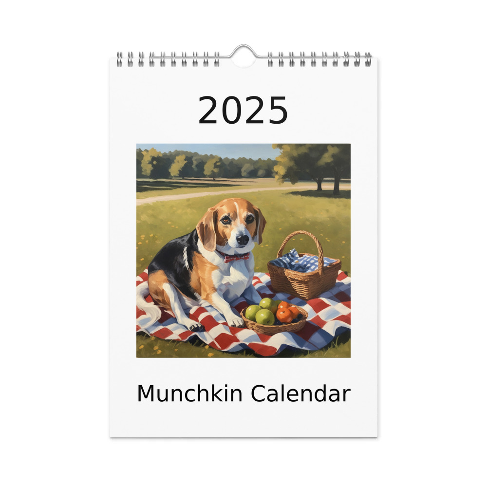 PugMug Custom Munchkin Wall Calendar (2026)