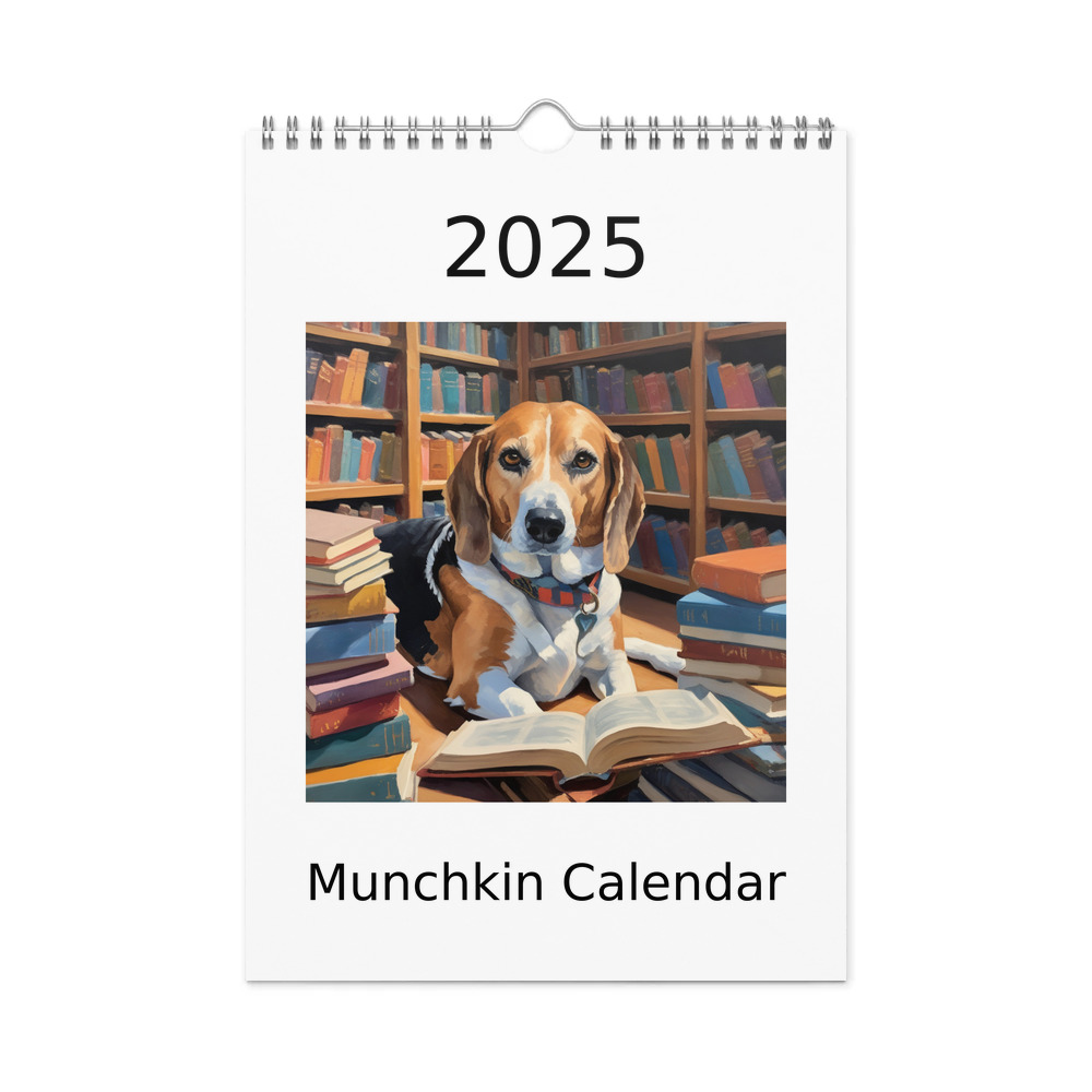 PugMug Custom Munchkin Wall Calendar (2026)