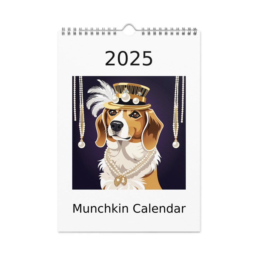 PugMug Custom Munchkin Wall Calendar (2026)