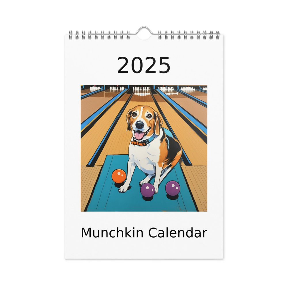 PugMug Custom Munchkin Wall Calendar (2026)