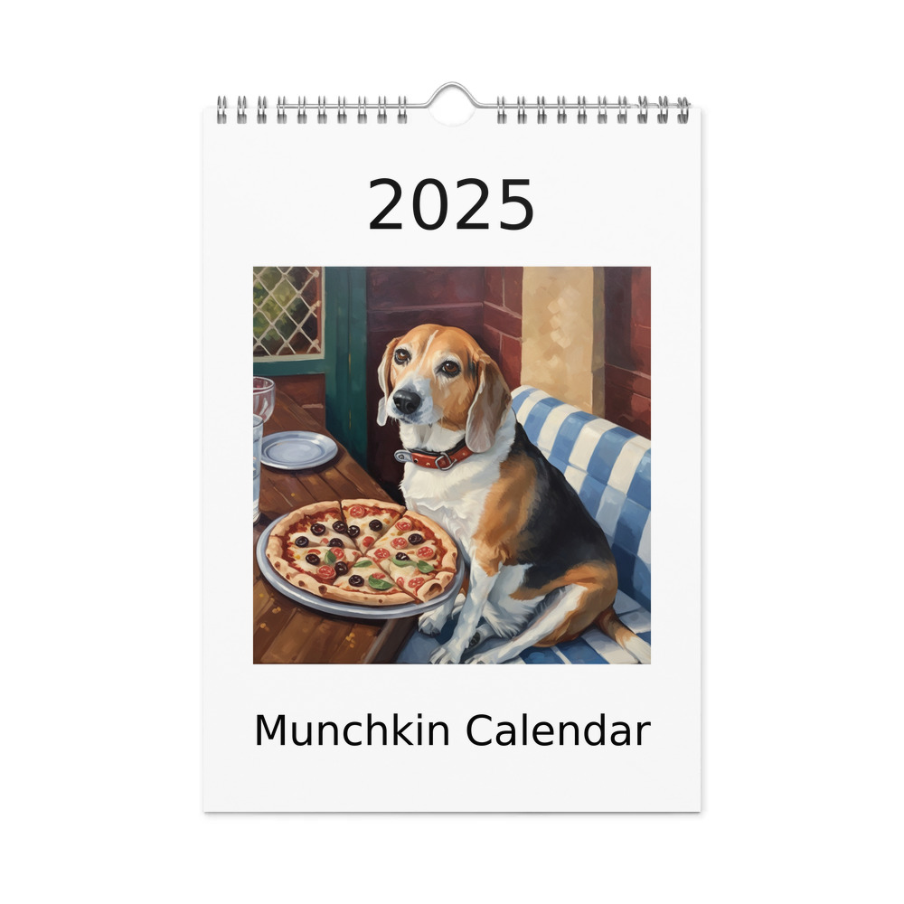 PugMug Custom Munchkin Wall Calendar (2026)