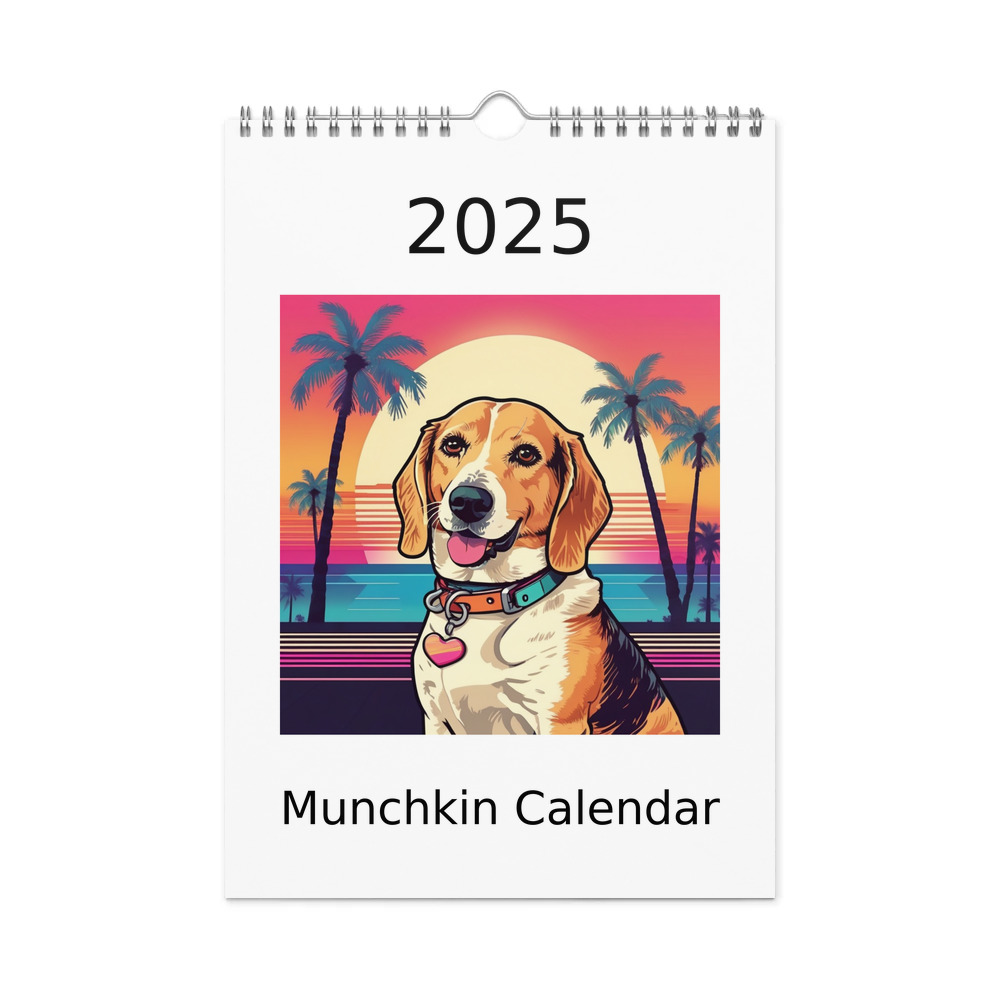 PugMug Custom Munchkin Wall Calendar (2026)