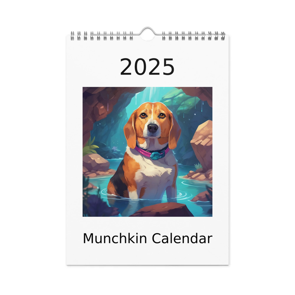 PugMug Custom Munchkin Wall Calendar (2026)