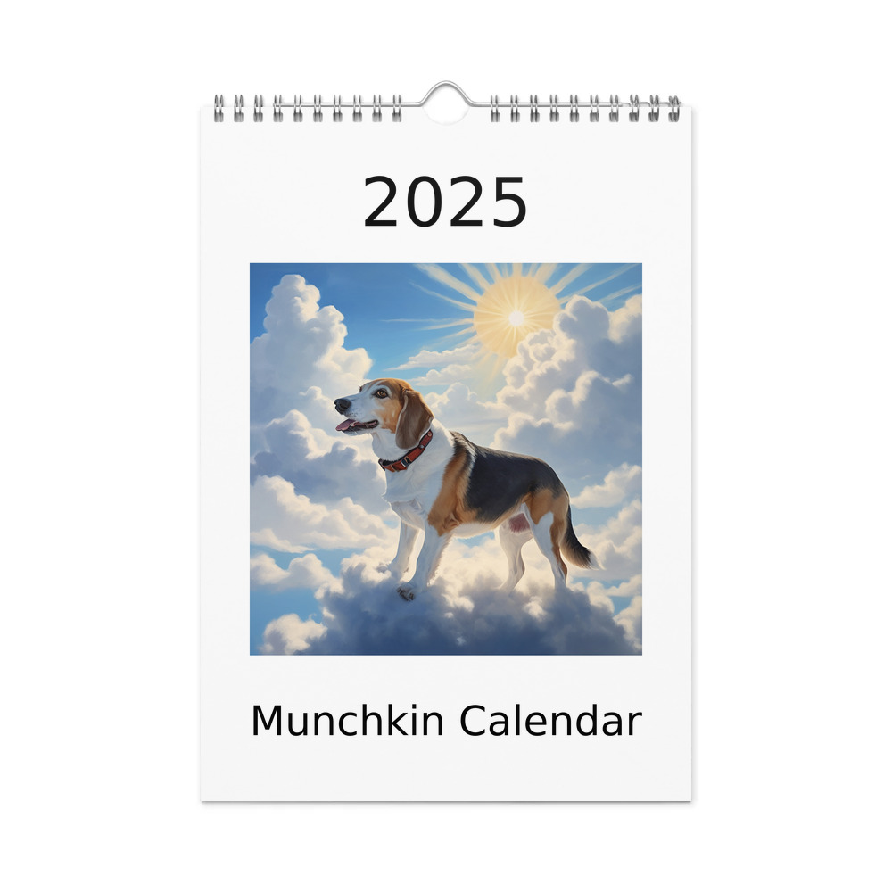 PugMug Custom Munchkin Wall Calendar (2026)