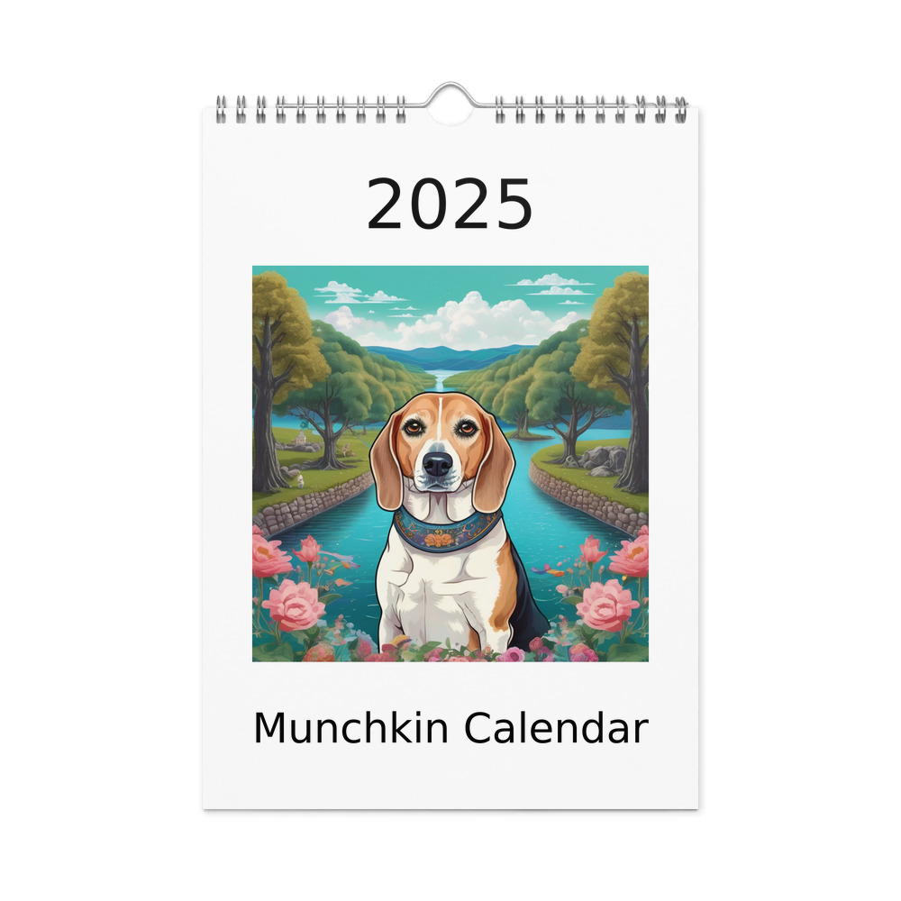 PugMug Custom Munchkin Wall Calendar (2026)