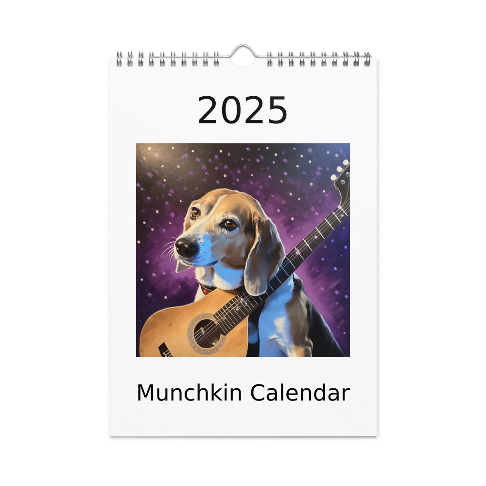 PugMug Custom Munchkin Wall Calendar (2026)