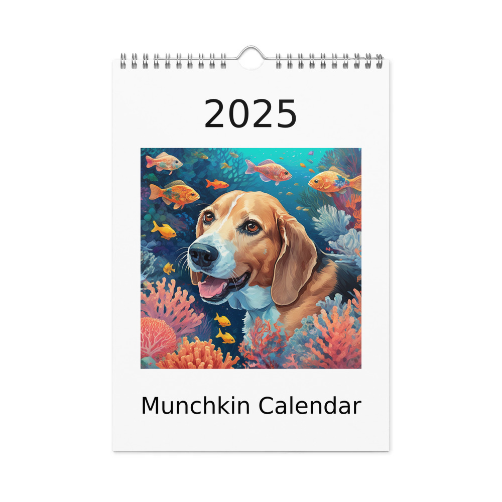 PugMug Custom Munchkin Wall Calendar (2026)