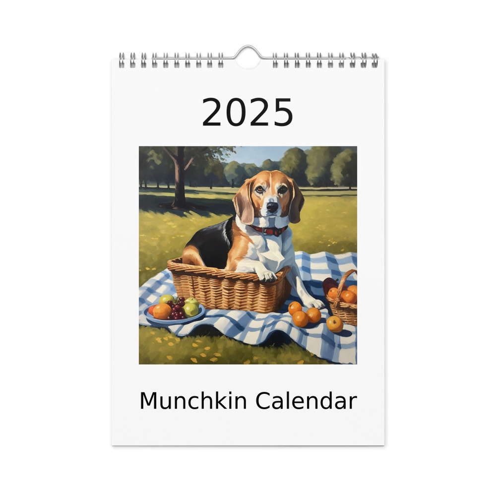 PugMug Custom Munchkin Wall Calendar (2026)