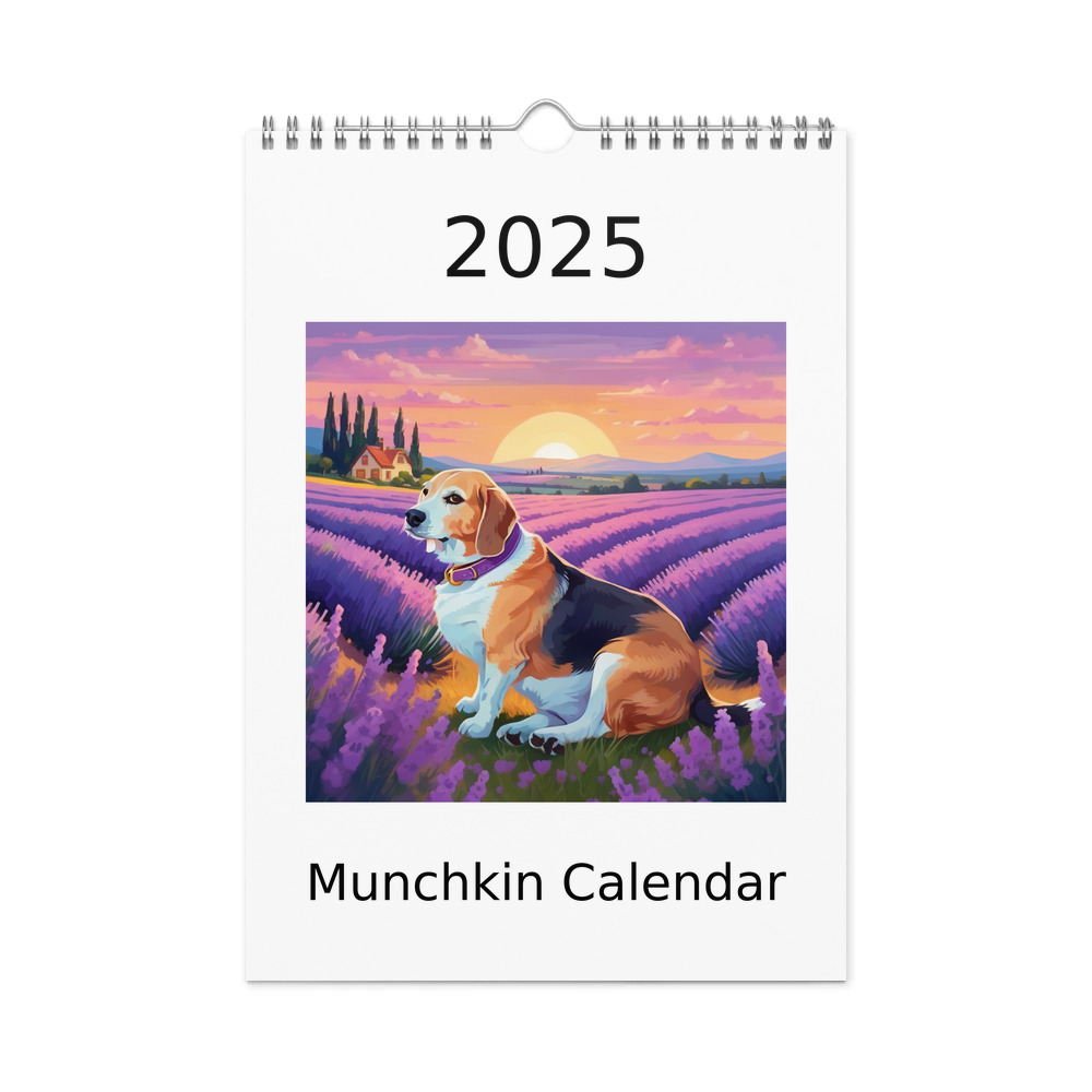 PugMug Custom Munchkin Wall Calendar (2026)