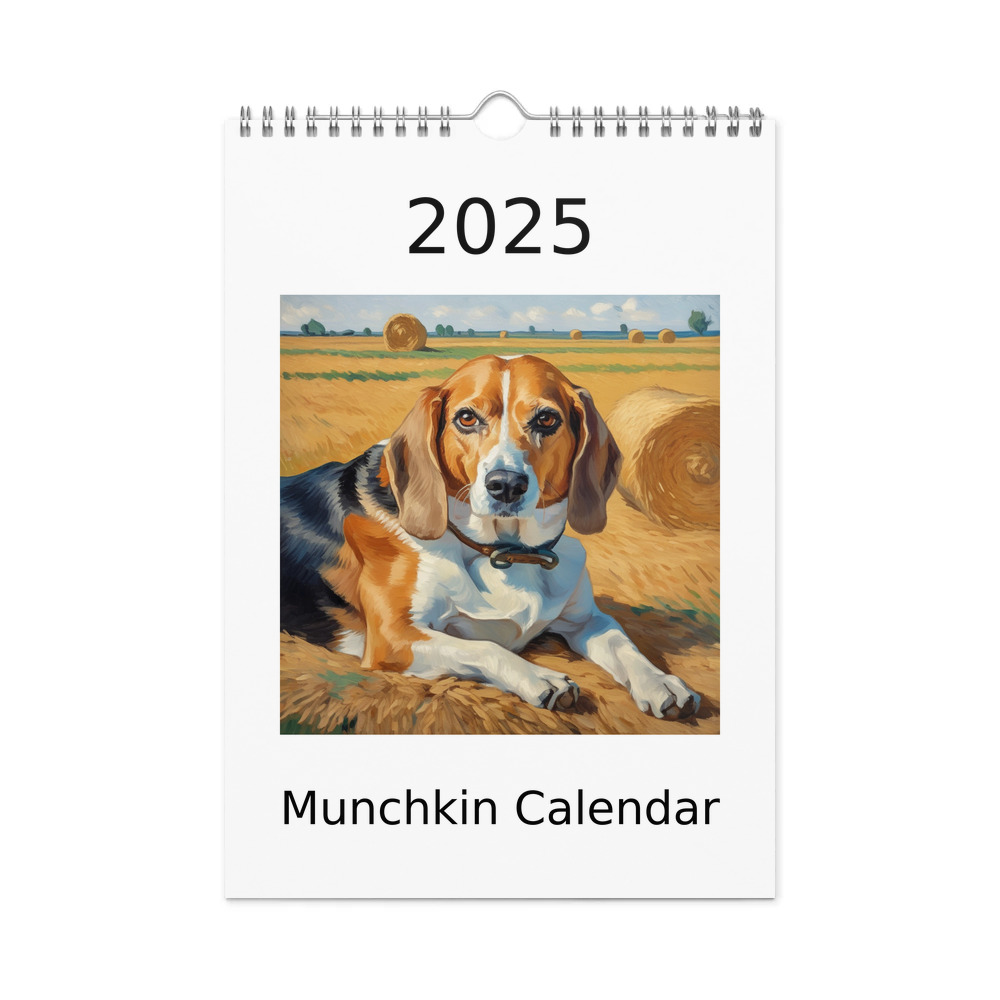 PugMug Custom Munchkin Wall Calendar (2026)
