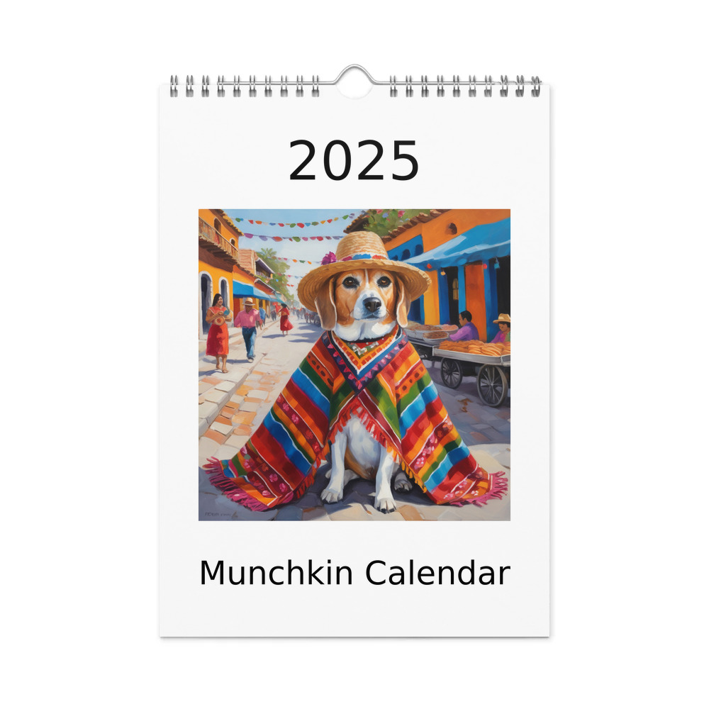 PugMug Custom Munchkin Wall Calendar (2026)