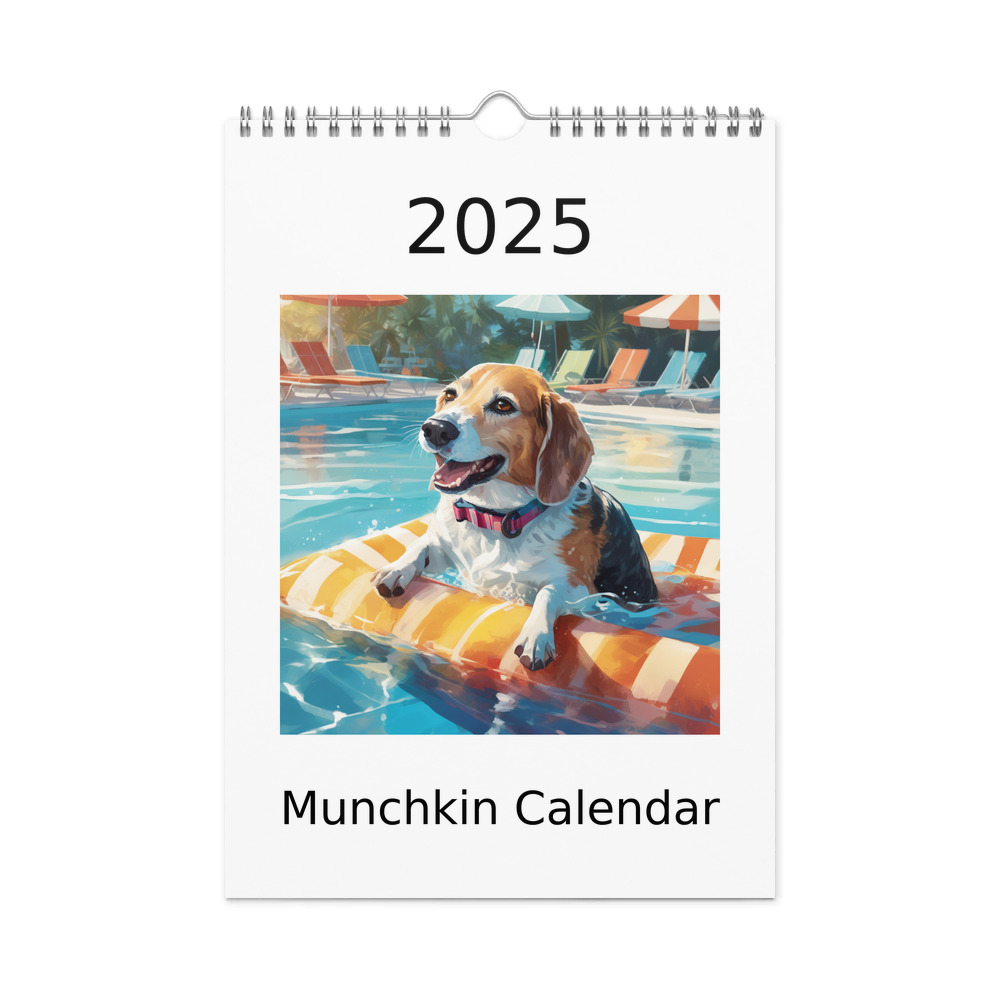 PugMug Custom Munchkin Wall Calendar (2026)