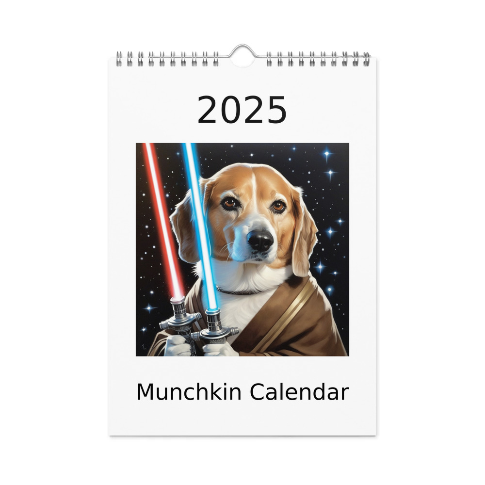 PugMug Custom Munchkin Wall Calendar (2026)