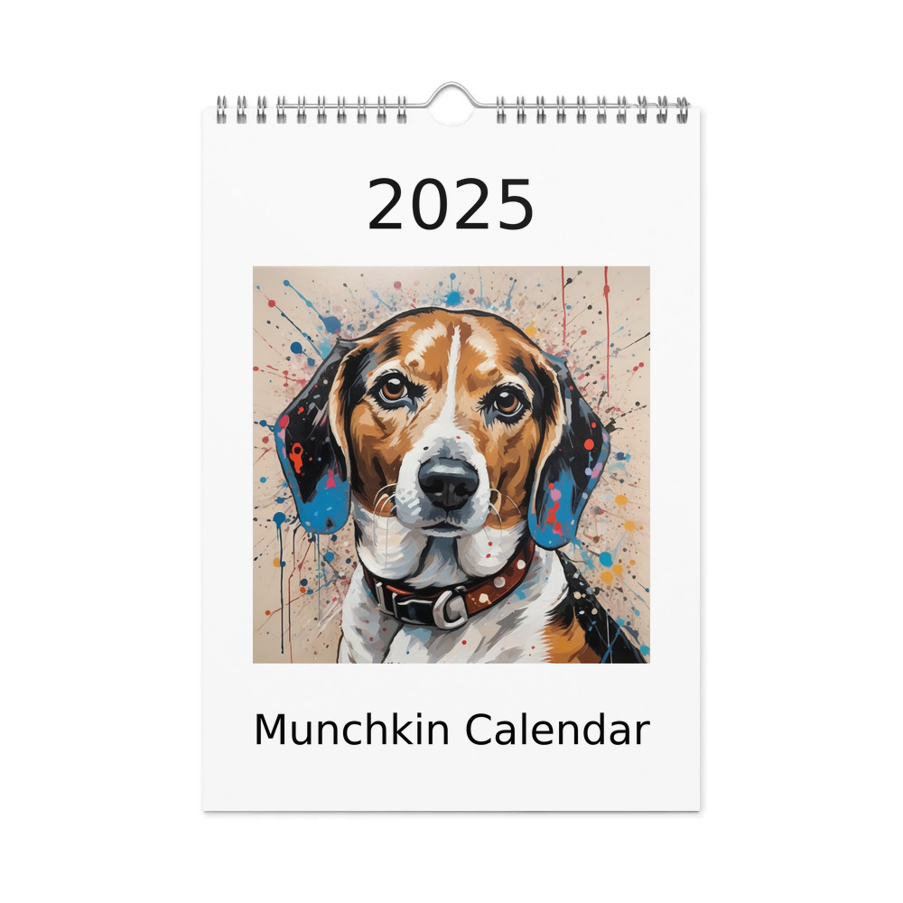 PugMug Custom Munchkin Wall Calendar (2026)