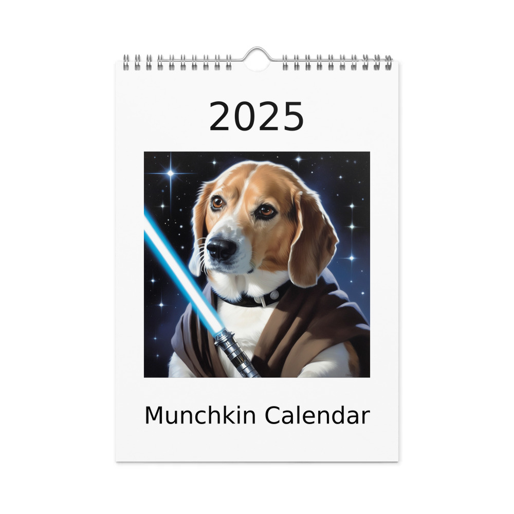 PugMug Custom Munchkin Wall Calendar (2026)