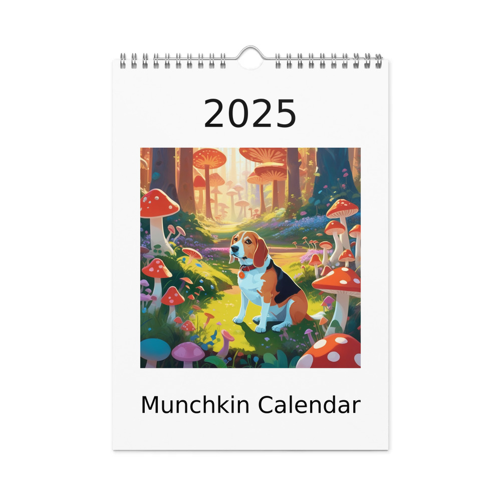 PugMug Custom Munchkin Wall Calendar (2026)