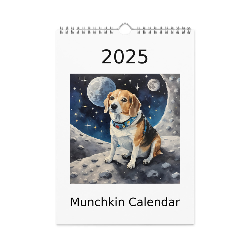 PugMug Custom Munchkin Wall Calendar (2026)