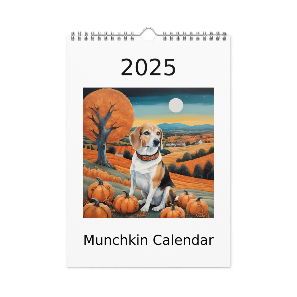 PugMug Custom Munchkin Wall Calendar (2026)