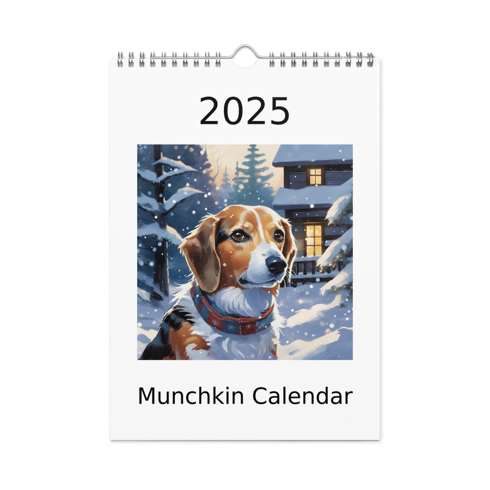 PugMug Custom Munchkin Wall Calendar (2026)