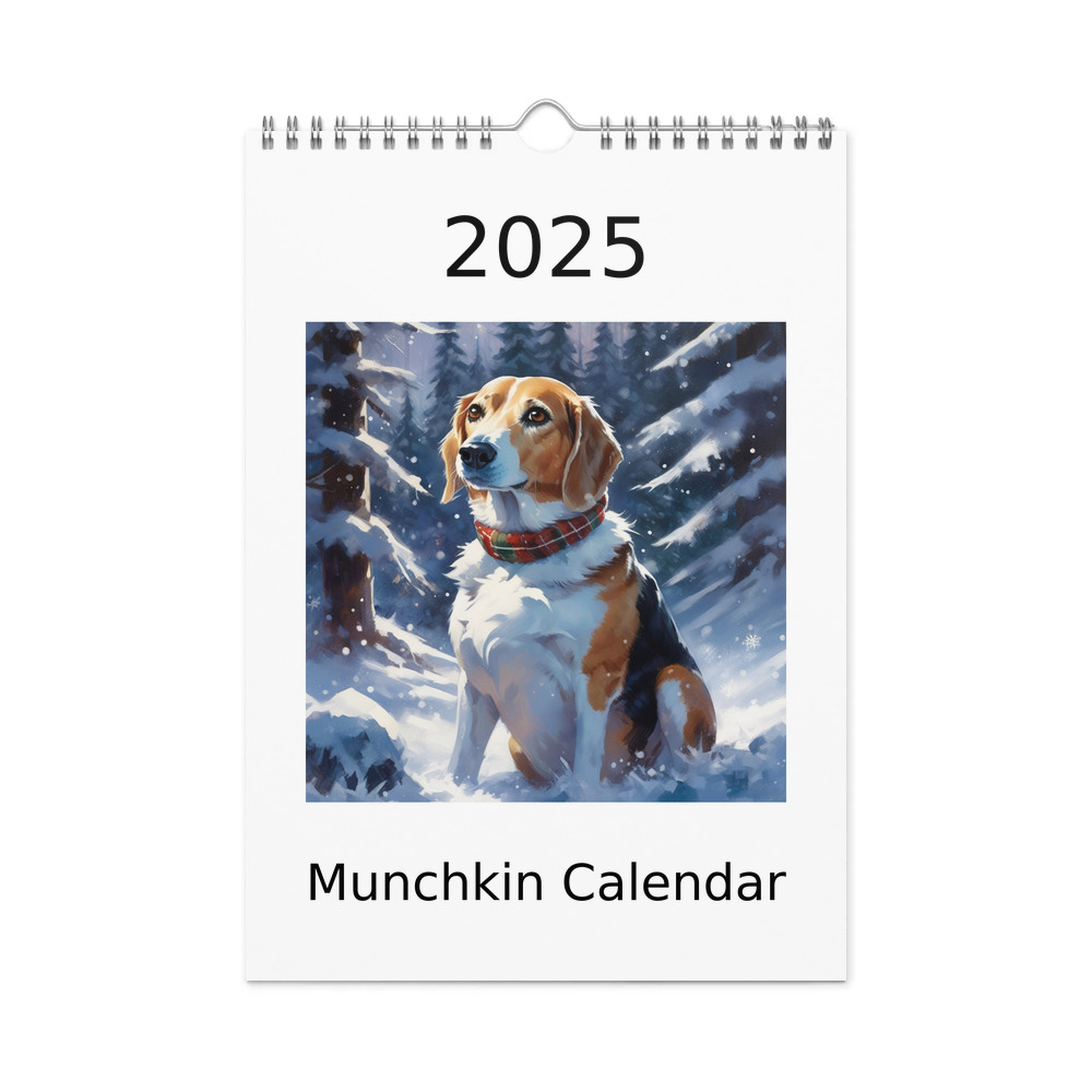 PugMug Custom Munchkin Wall Calendar (2026)