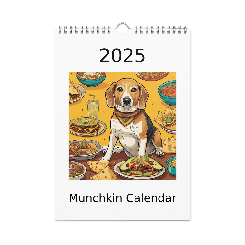 PugMug Custom Munchkin Wall Calendar (2026)
