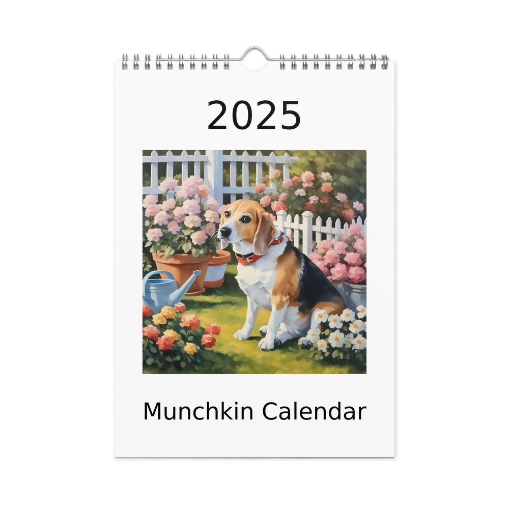 PugMug Custom Munchkin Wall Calendar (2026)