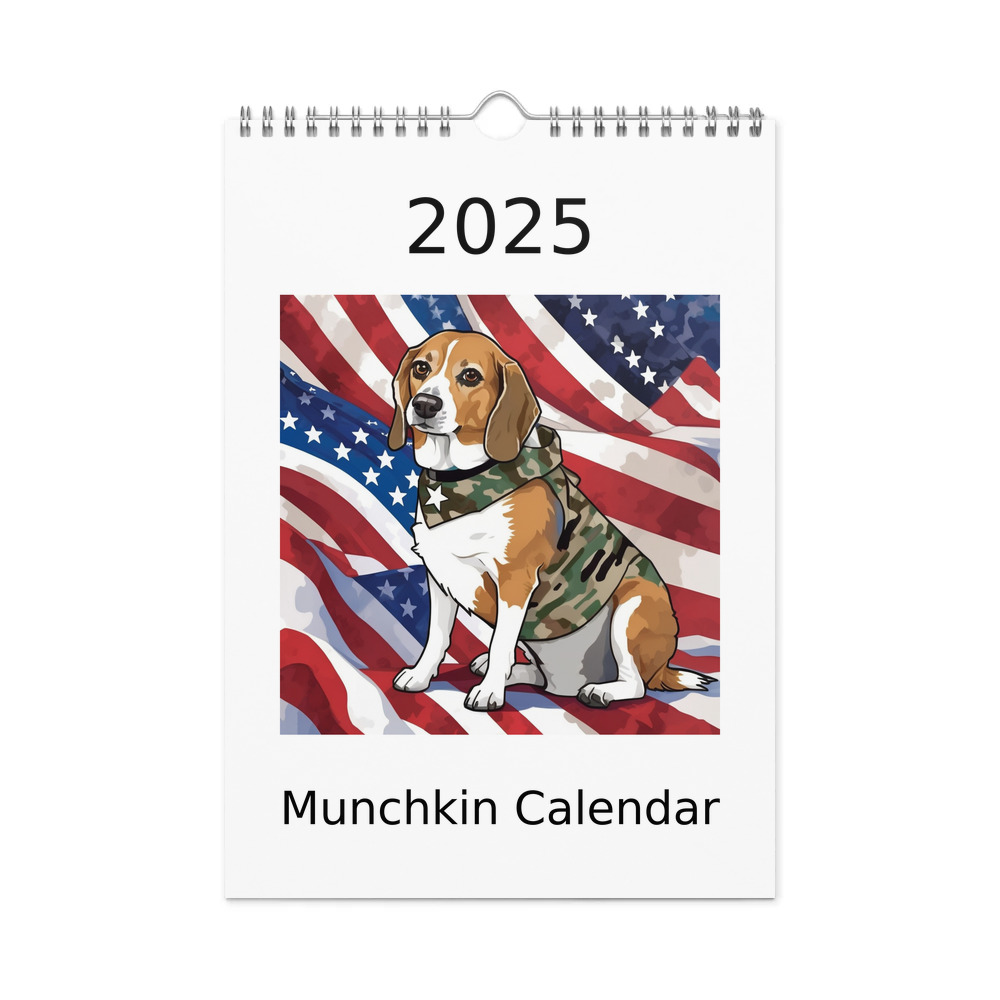 PugMug Custom Munchkin Wall Calendar (2026)