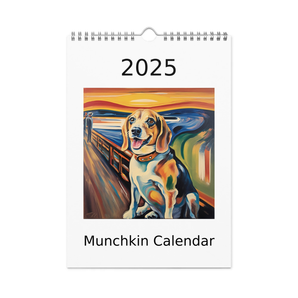 PugMug Custom Munchkin Wall Calendar (2026)