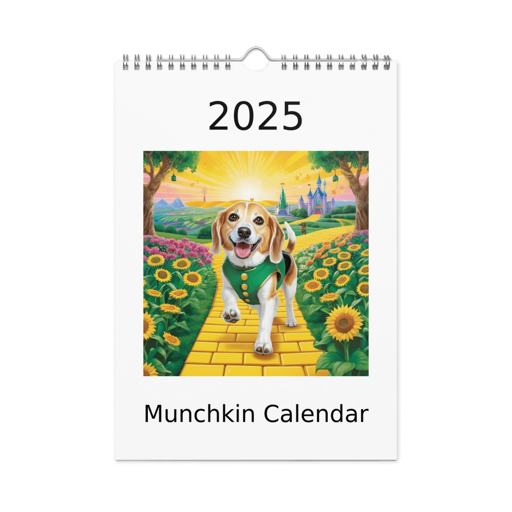 PugMug Custom Munchkin Wall Calendar (2026)