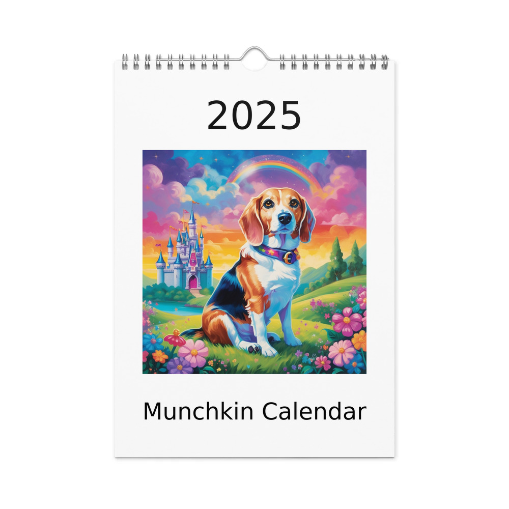 PugMug Custom Munchkin Wall Calendar (2026)