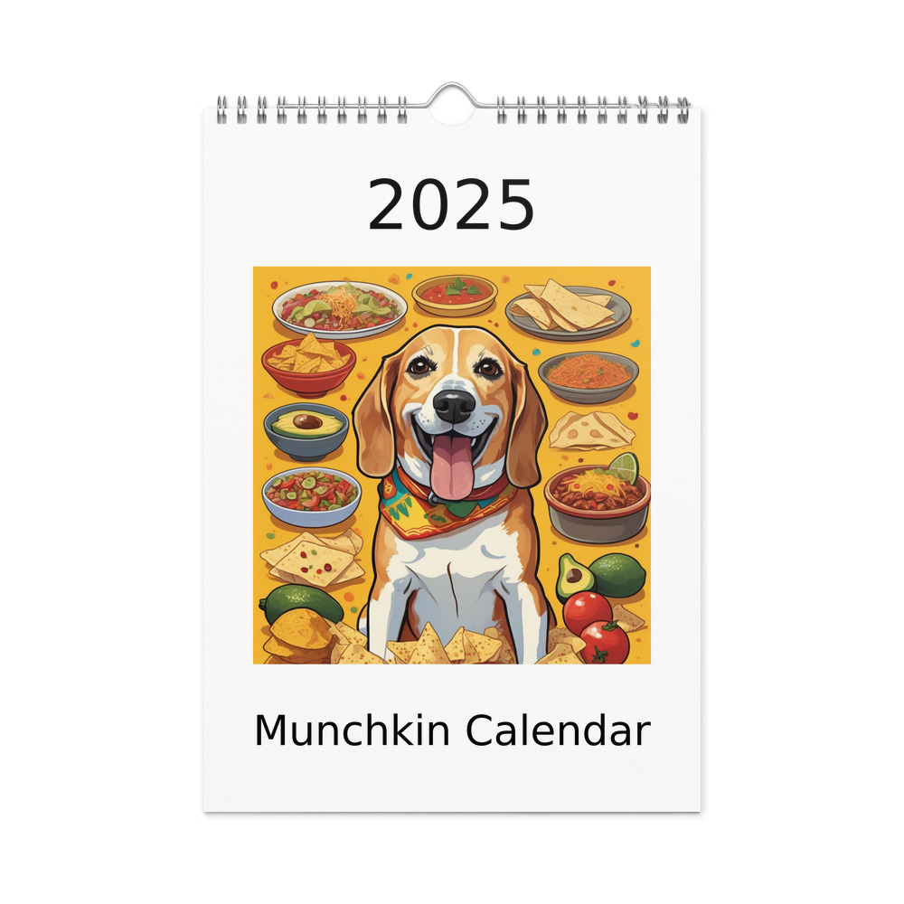 PugMug Custom Munchkin Wall Calendar (2026)