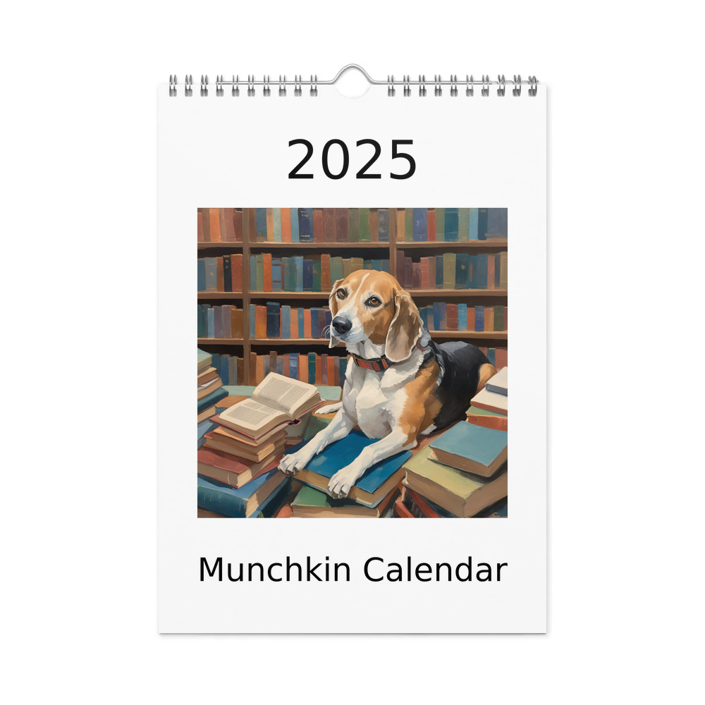PugMug Custom Munchkin Wall Calendar (2026)