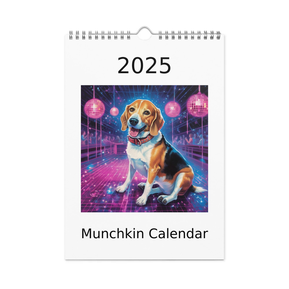 PugMug Custom Munchkin Wall Calendar (2026)